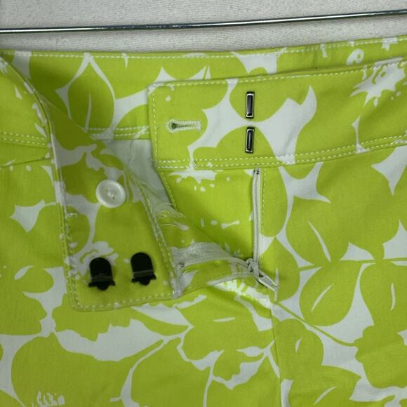 The limited women's size 8 medium tailored shorts lime floral tropical print lil - Picture 5 of 8